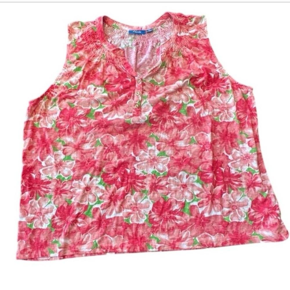 GUC Floral Sleeveless Top - Pink